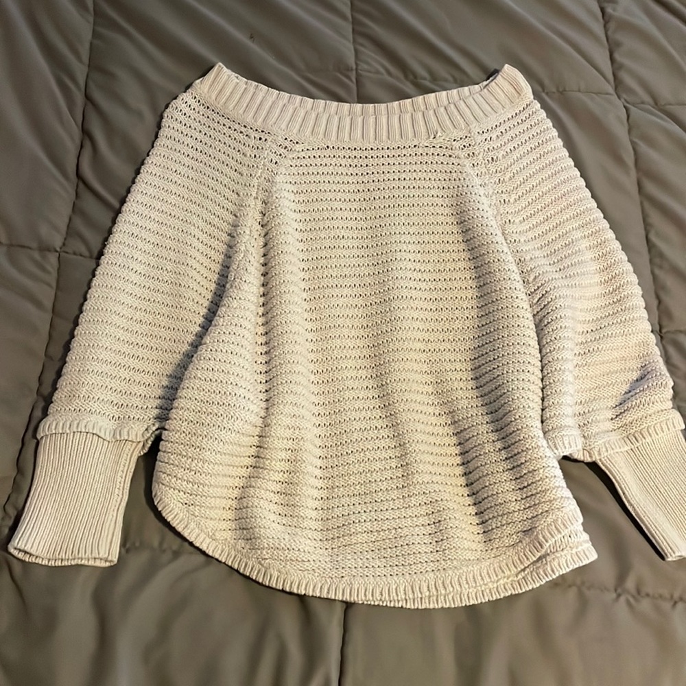Loft off the shoulder knit sweater